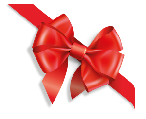 Gift red ribbon PNG image-5980